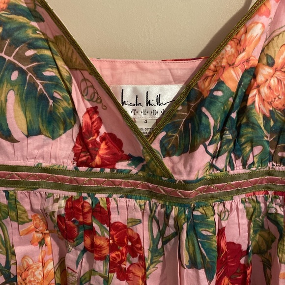 Nicole Miller flower print dress - Picture 1 of 2
